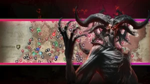 Diablo 4 interaktív térkép: waypoint, Lilith, dungeontérképek