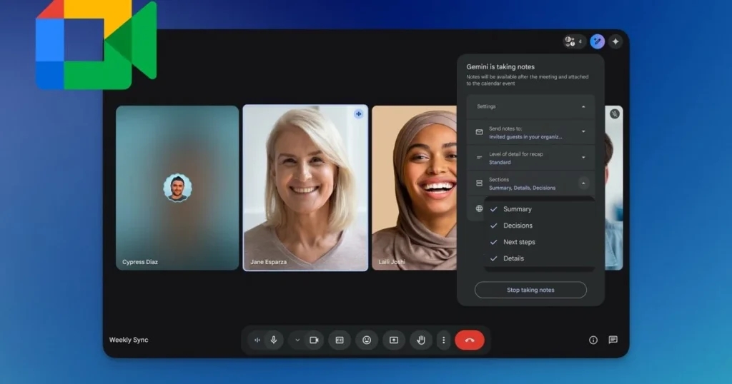 A Google Meet AI jegyzetelője okosabb lett, kevesebb a nyűg