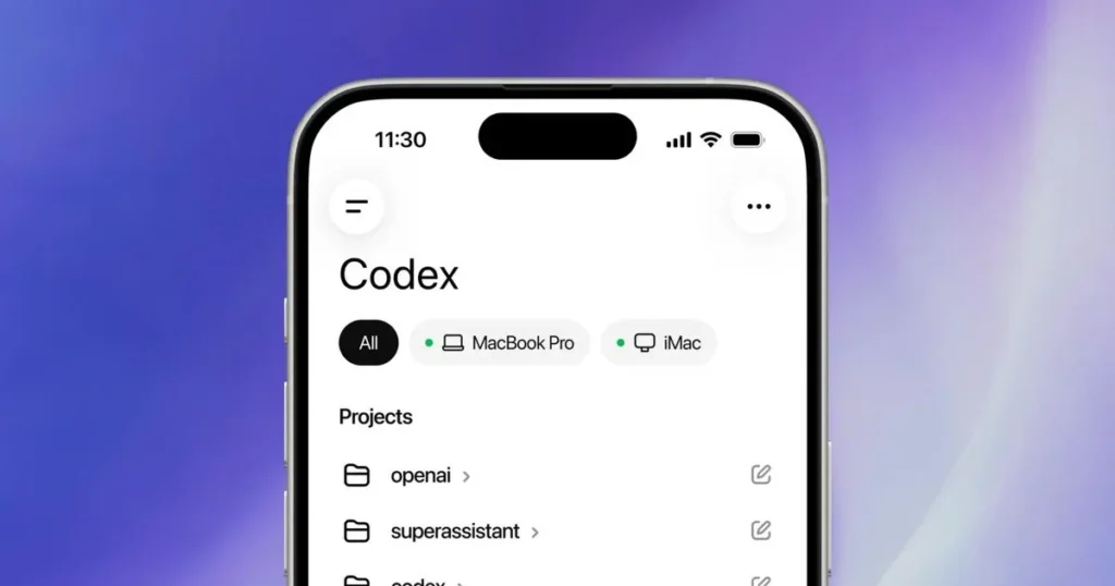 Az OpenAI Codexet hoz a ChatGPT appba mobilon