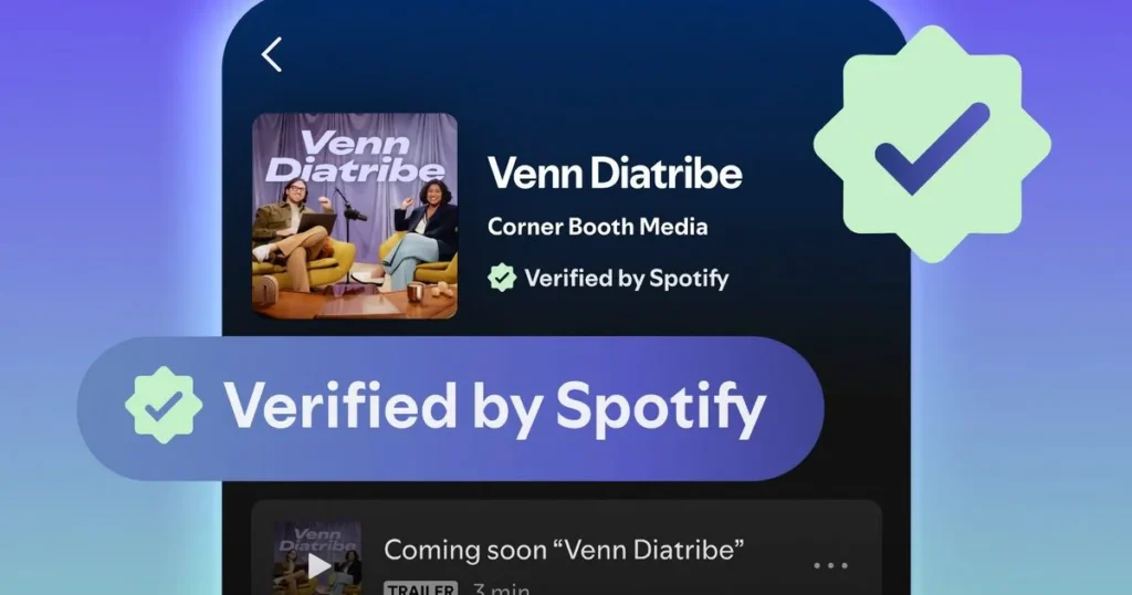 Hitelesített podcast jelvények a Spotifyon: kamu AI nélkül Hitelesített podcast jelvények a Spotifyon: kamu AI nélkül