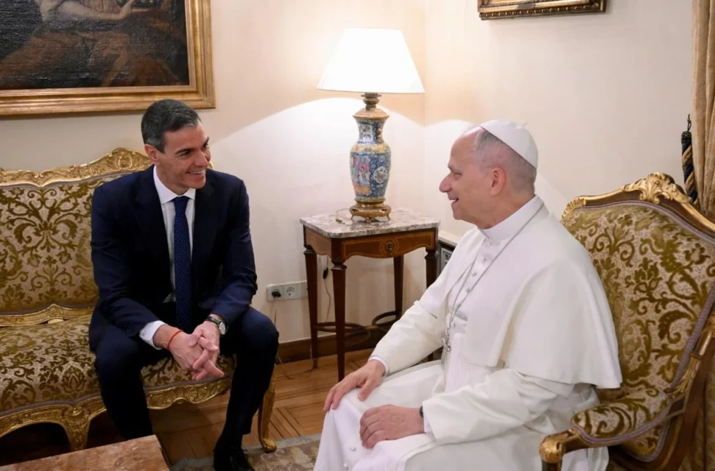 Ferenc pápa találkozik Pedro Sánchez miniszterelnökkel