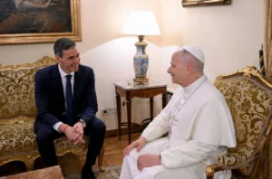 Ferenc pápa találkozik Pedro Sánchez miniszterelnökkel