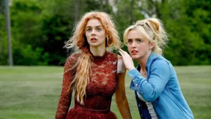 Samara Weaving's 108-minute eat-the-rich action-thriller is finally streaming on Hulu