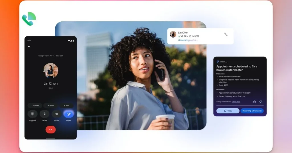 Google Voice: AI jegyzetelő funkció és olcsóbb árazás